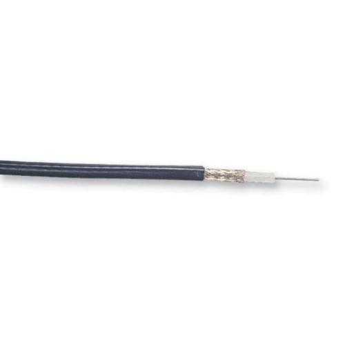 1671J COAX 50 OHM MICROWAVE CABLE 24 TFE BRD TIN BLK 1000 FT product photo Front View L