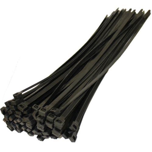 CABLE TIES 3.6X140MM BLACK (PK-100) product photo Front View L