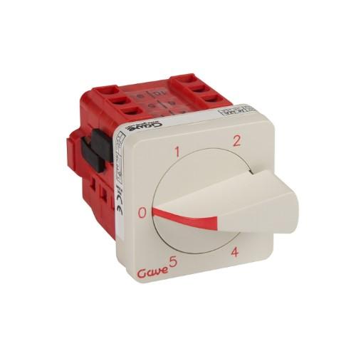 SELECTOR SWITCH 1P 12A 1/2/3/4/5 product photo Front View L