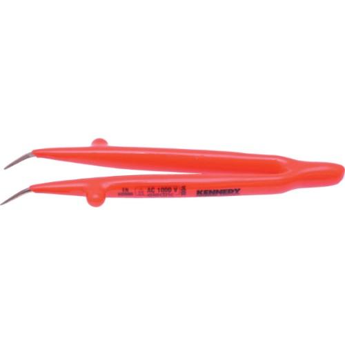 INSULATED TWEEZERS BENT 145MM product photo Front View L