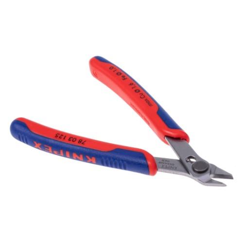 KNIPEX DIAGONAL CABLE CUTTER 1.6MM CUTTING CAPACITY L125MM product photo Front View L