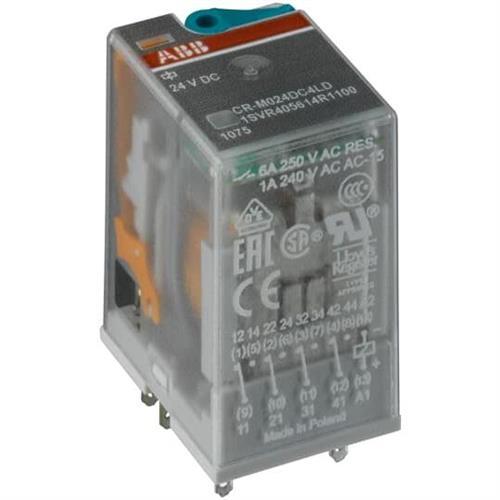 CR-M110DC2L PLUGGABLE INTERFACE RELAY 2C/O A1-A2=110VDC 250V/12A LED product photo Front View L