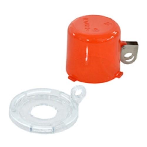 PUSH BUTTON LOCKOUT DEVICE WITH STANDARD COVER 22MM RED product photo