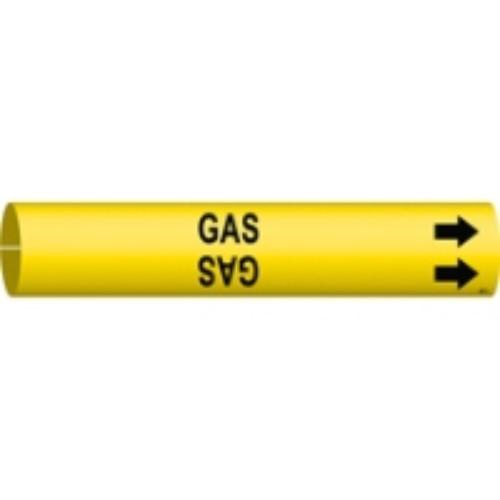 SNAP-ON PIPE MARKER GAS STYLE A YEL product photo Back View L