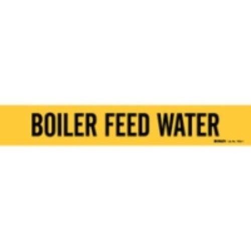 B946 BOILER FEED WATER PIPE MARKER 2.5" STYLE-1 BLK/YEL product photo Back View L