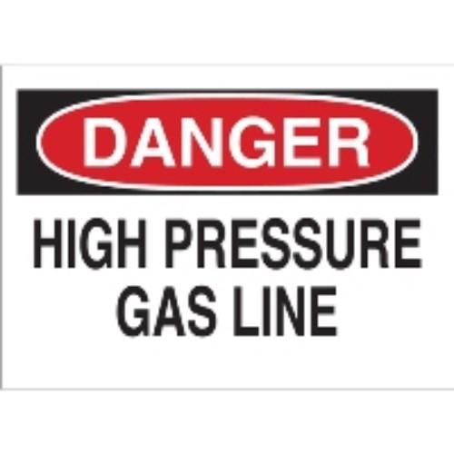 CHEMICAL & HAZARDOUS MATERIAL SIGN 10"X14" BLACK/RD ON WHI product photo Back View L