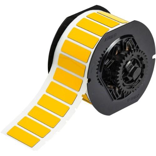 B30 RAISED PANEL POLYESTER LABEL 1.77"X0.59" YELLOW (450PCS/ROLL) product photo Front View L