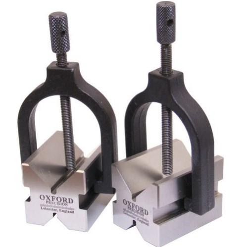 WORKSHOP VEE BLOCKS C/W CLAMPS 40MM X 50MM X 40MM product photo Front View L