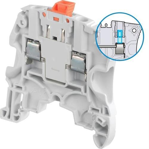 ZS4-S-T2 TERMINAL BLOCK DISCONNECT WITH BLADE GREY (MULTIPLY BY 50 PCS) product photo Front View L