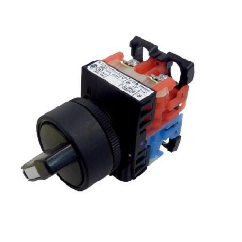 AR22 SELECTOR SWITCH 3 POSITION KNOB MAINTAINED 22MM 1NO 1NC product photo Front View L