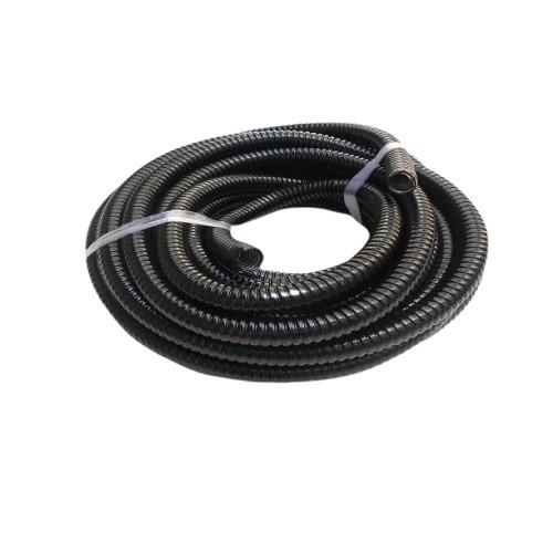 PVC COATED FLEXIBLE STEEL CONDUIT HEAVY DUTY 3/8" BLACK (1 ROLL = 50 MTRS) product photo Front View L