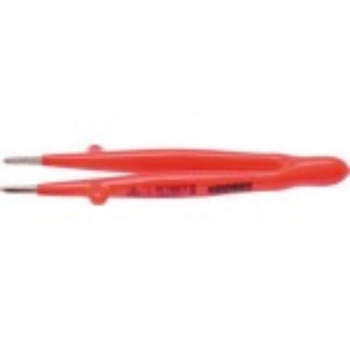 INSULATED TWEEZERS STRAIGHT 145MM product photo