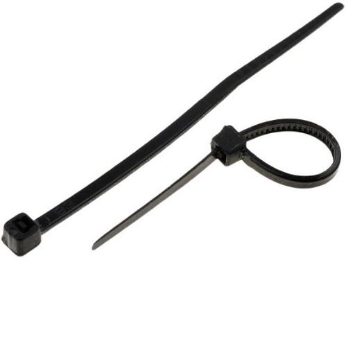 NYLON CABLE TIE 120X7.6MM BLACK (MULTIPLY BY 100 PCS) product photo Front View L