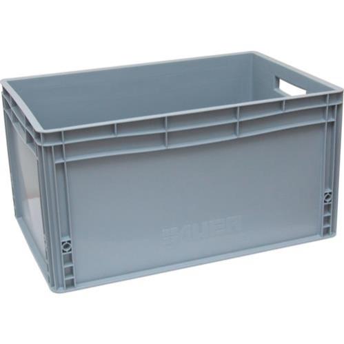 EURO CONTAINER GREY 800X600X420MM product photo Front View L