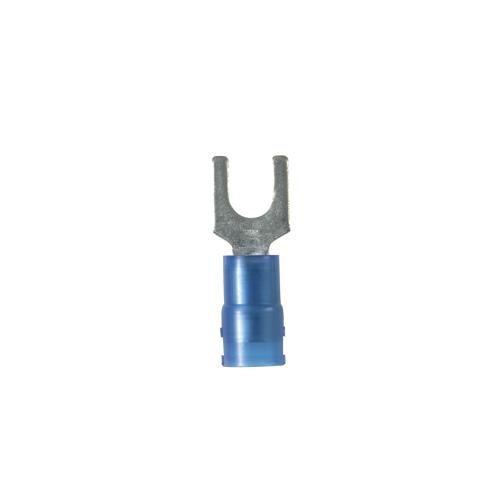 FORK TERMINAL NYLON INSULATED 18 14AWG #8 STUD SIZE product photo Front View L