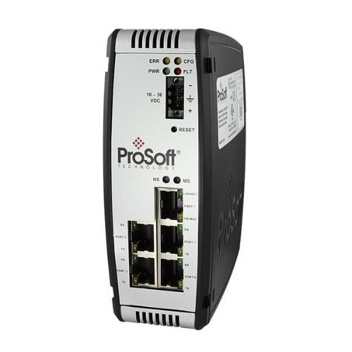 MODBUS TCP/IP TO MODBUS MASTER/SLAVE GATEWAY - 4 PORT product photo Front View L