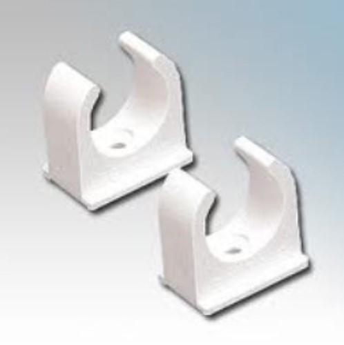 SPRING CLIP SADDLE 25MM (1'') WHITE product photo Front View L