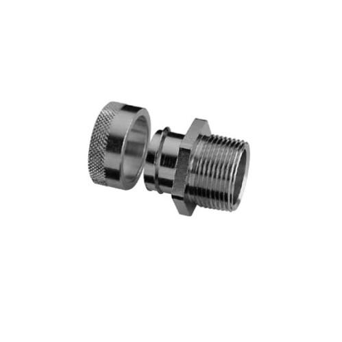 CONDUIT GLAND BRASS NICKEL-PLATED M20 product photo Front View L
