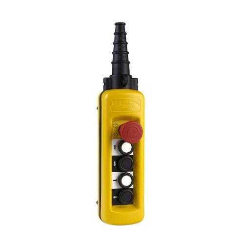 HARMONY XAC PENDANT CONTROL STATION XAC-A 4 PUSHBUTTONS 1 EM product photo Front View L