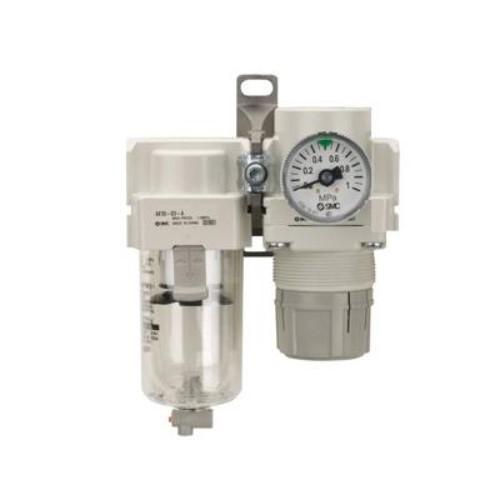 AC10B-AC40B-A SERIES AIR COMBINATION AIR FILTER+REGULATOR BODY SIZE 1/2 product photo Front View L