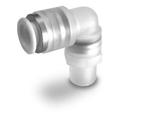 KP SERIES CLEAN ONE-TOUCH FITTINGS FOR BLOWING KPL MALE ELBOW DIAMETER 6MM product photo Front View L