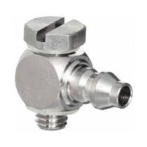 M SERIES MINIATURE FITTINGS M-3ALU-3 BARB ELBOW FOR SOFT TUBING product photo Back View L