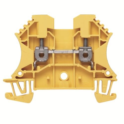 WDU 2.5 GE FEED-THROUGH TERMINAL YELLOW 800V 24A (MULTIPLY BY 100 PCS) product photo Front View L