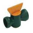 IN-LINE PLASTIC VALVE 1/4" BORE product photo Back View S