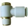 KQ2V SERIES METRIC SIZE ONE-TOUCH FITTINGS UNIVERSAL MALE ELBOW WITH SEALANT DIAMETER 8MM product photo Back View S
